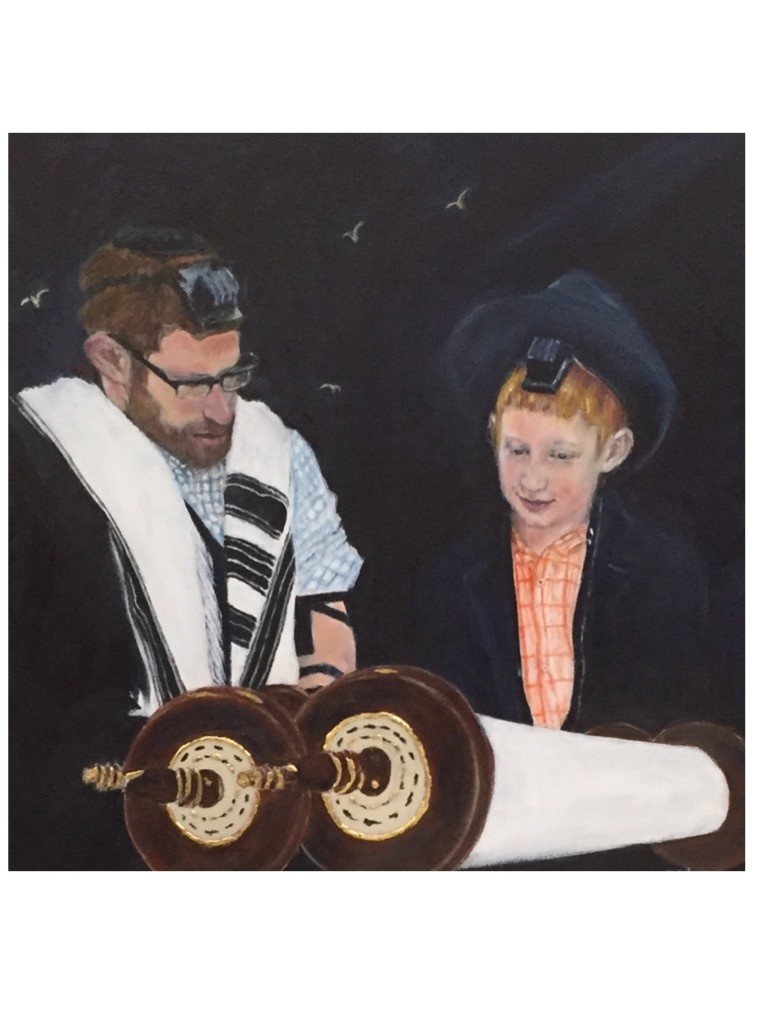 IMG_4861(Bar Mitzvah. Acrylic on canvas.)